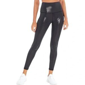 Wildfox DYLAN High Waisted Leggings Shiny Black Liquid Metal Stevie Nicks Vibes